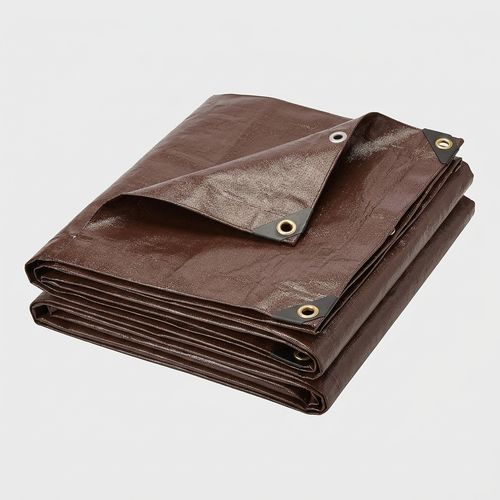 Super Heavy Duty Brown Tarp 4x20 feet, 16 mil thick